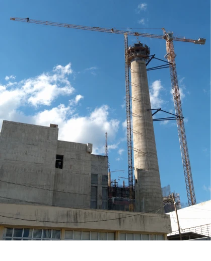 Soluções para construções de chaminés industriais